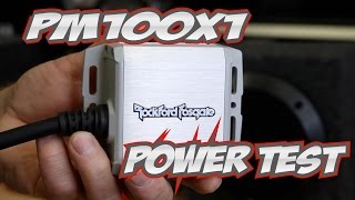 Rockford Fosgates new PM100x1 power amp Test [upl. by Dov]