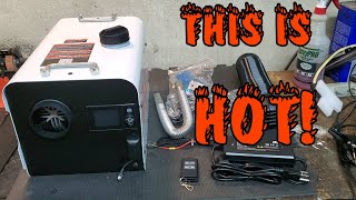 New and Improved VEVOR Diesel Air Heater 12V24V 8KW Bluetooth Startup and fuel economy test [upl. by Arianne]