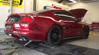 Roush Supercharged 2015 Mustang GT 50 Dyno Run with Numbers [upl. by Richie]