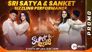 Super Jodi I SriSatya amp Sanket Promo  Starts 28th Jan Sun 9PM  Zee Telugu [upl. by Onairda350]