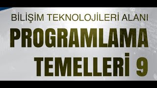 Programlama Temelleri  9Sınıf  Problem Çözme ve Algoritmalar  A02  Operatörler [upl. by Armbruster]