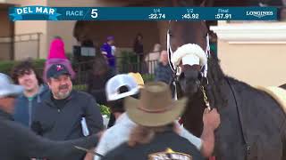 Fomo Joe wins race 5 at Del Mar 111724 [upl. by Ahsenre]