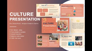 Free Culture Presentation Template [upl. by Aronoel]