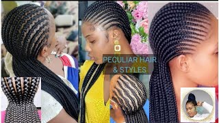 African hairstyles Allback styles cornrows 2021 Straight back hairstylesStitch braids [upl. by Lasky]