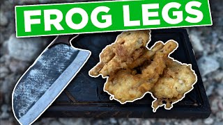 Fried Frog Legs  Outdoor Cook [upl. by Denyse174]