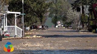 Homes flooded at Parker Cove [upl. by Einon]