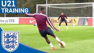 Berahino Incredible Strike  Eng U21 Shooting Practice  Inside Training [upl. by Clerc]