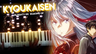 Kyoukaisen  86 EightySix Season 2 OP  amazarashi piano [upl. by Adiaros625]