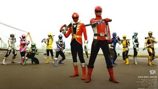 GoBusters Vs Gokaiger Henshin amp Roll Call [upl. by Hana253]