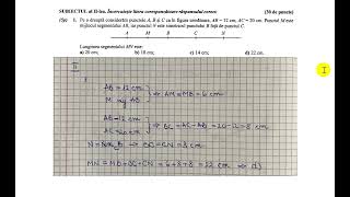 Pe o dreapta consideram punctele A B si C ca in figura urmatoare AB12 cm AC20 cm [upl. by Antoinette481]