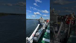 Baltic cruise 🛳️ Viking Lines Cinderella Stockholm to Helsinki enjoying sea and sunset shorts [upl. by Enelia]