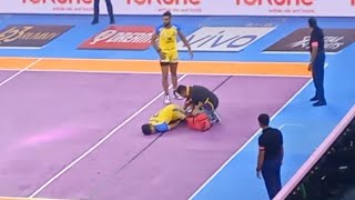 VIVO PRO KABADDI HI FI PAWAN SEHRAWAT BIG BIG INJURY NEW VIDEO 😔😭🤕2022 [upl. by Adym]