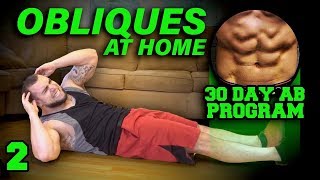 Obliques Workout At Home  30 Days to Six Pack Abs for Beginner to Advanced Day 2 [upl. by Amliw88]