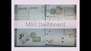 Plan with Me  Mini Dashboard Happy Planner [upl. by Ahtekahs]