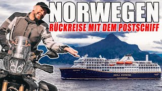 Motorradreise Norwegen – vom Süd ans Nordkap  Folge 8 Mit dem Postschiff zurück [upl. by Hussein123]