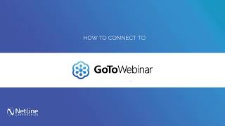 How to Connect NetLine Portal to GoToWebinar [upl. by Aihseym]