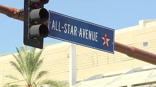 City unveils WNBA AllStar Game signs in Phoenix [upl. by Urson604]