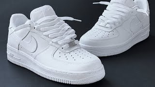 HOW TO LACE AIR FORCE 1 LOW LOOSELY BEST WAY [upl. by Radnaskela]