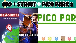 the struggle begins today Geoguessr Street Fighter Pico Park 2 VOD 91424 [upl. by Teria930]