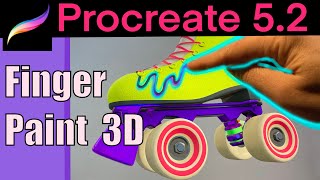 How to Draw on 3D Objects With Your Finger in Procreate 52 Update Tutorial [upl. by Zetes]