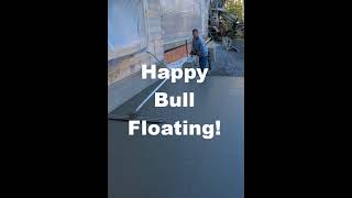 How To Bull Float Concrete For Beginners Shorts [upl. by Sedda]