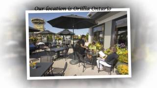 Sixteen Front  Orillia Restaurant  Steak amp Seafood Bar Outdoor Patio Orillia Ontario [upl. by Leira]