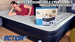 Matelas gonflable avec pompe intégrée de chez ACTION Outfit Air Bed Froyak [upl. by Leelah]