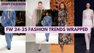 FW 2425 Fashion Trends Seen During Fashion Week [upl. by Leoine]