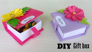 DIY GIFT BOX IDEAS  Gift Ideas  Gift Box Handmade gift box idea origami box Gift box for friend [upl. by Odlanyer746]