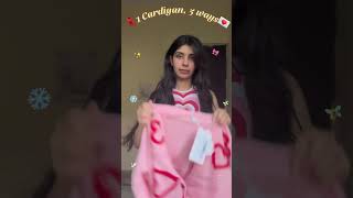 Cardigan hacks💌🫧🧣 shortsfeed shortvideo shorts [upl. by Elleinnod]