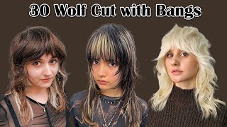 Wolf Cut Meets Bangs The Trendy Haircut You Need [upl. by Mercado]