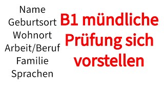 „Wie ist die B1Prüfung“ sich vorstellen [upl. by Scuram]