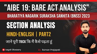 Bare Acts Guide  Aibe 19 Classes  Bharatiya Nagarik Suraksha Sanhita BNSS  Part 2 [upl. by Anidem8]