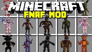 Minecraft FIVE NIGHTS AT FREDDYS MOD  FOXY MANGLE BALLOON BOY amp MORE  Modded MiniGame [upl. by Codding]