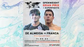 Daniel de Almeida vs Alex Franca  World Championship Grappling  11924 [upl. by Ykroc]