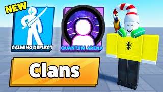 NEW CLANS  2 NEW ABILITIES in Roblox Blade Ball [upl. by Ardek]