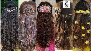 Hairstyle ideas for girls with lengha  best rose hairstyles ideas  hairstyles designs [upl. by Lyndel]