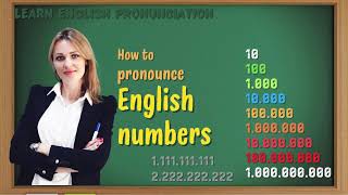 How to Pronounce English Numbers Correctly  1 to 1111111111 [upl. by Niffirg]