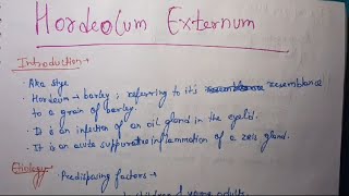 Hordeolum Externum Ophthalmology [upl. by Ahsinawt220]