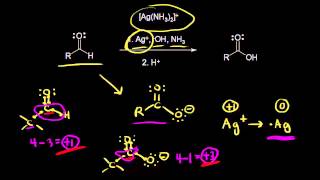 Oxidation of aldehydes using Tollens reagent  Organic chemistry  Khan Academy [upl. by Lissner476]