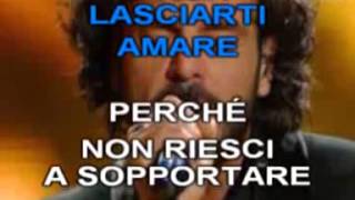 Francesco Renga  A un isolato da te  KARAOKE [upl. by Sherrie]