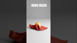 Cloth Simulation from 1 Face to 65536 Faces3dart blender3danimation blender3d funny [upl. by Halet]