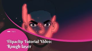 Flipaclip Tutorial for beginners Part5 Rough layer [upl. by Roanne]