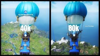 Bitrate Comparison  Fortnite 1080p  60FPS 80Mbps vs 40Mbps [upl. by Farrington]