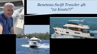 Running a Beneteau Swift Trawler 48 25 mph Text Christopher 561 2851212 [upl. by Anauqahs733]