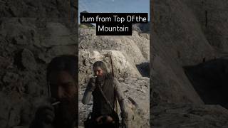 Jump From Top of the Mountain In RDR2 shorts ytshorts shortsfeed rdr2 [upl. by Airtemed]