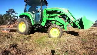 Bush Hogging with John Deere 3039R and 6ft Bad Boy [upl. by Jule]