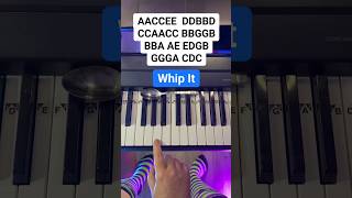 Whip It Piano Tutorial 💃🏻 🪩 🕺🏻 [upl. by Chrystal727]