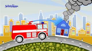 Russian For Kids Clippers Ambulance Fire Police Developing cartoon [upl. by Atnohs798]