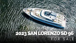 2023 San Lorenzo SD 96 CLIC For Sale  Yachts360 [upl. by Orbadiah]